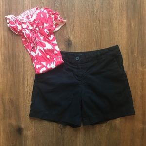 SALE Loft Black Chino 6” Inseam Shorts Size 4